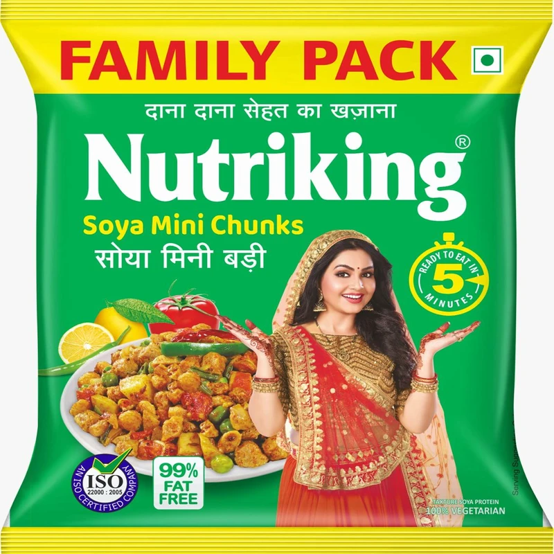 Nutriking Mini Soya Chunks-500g